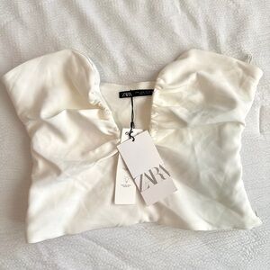 Zara White Top Corset